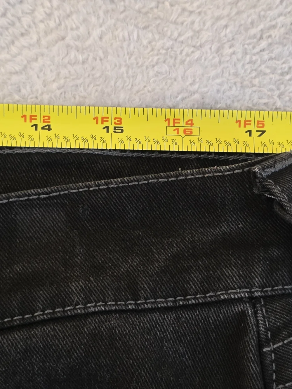 True Religion Ricky Relaxed Straight Black Jeans 32